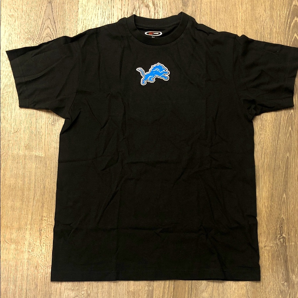 Detroit Lions Men’s Crewneck T-Shirt with Detroit Lions Logo size unisex medium